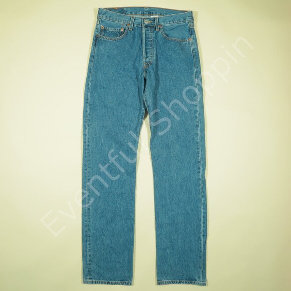 Vintage Levis 501 Original Fit Jeans Mens 31 Blue Denim 90s - Picture 2 of 9